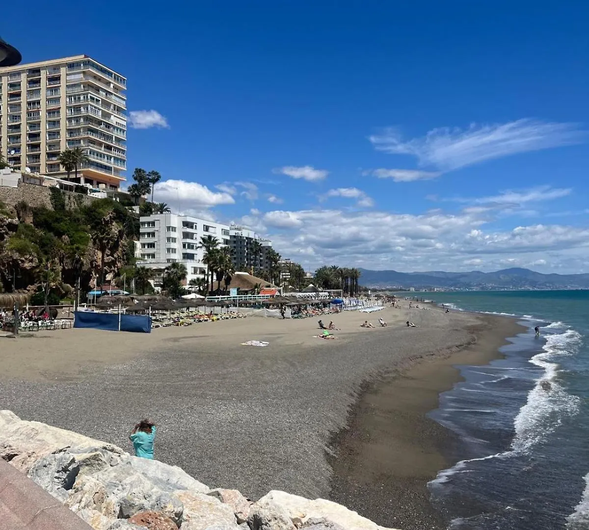 Benalmadena Agata Hermoso Estudio Con Piscina Y Vista Al Mar דירה